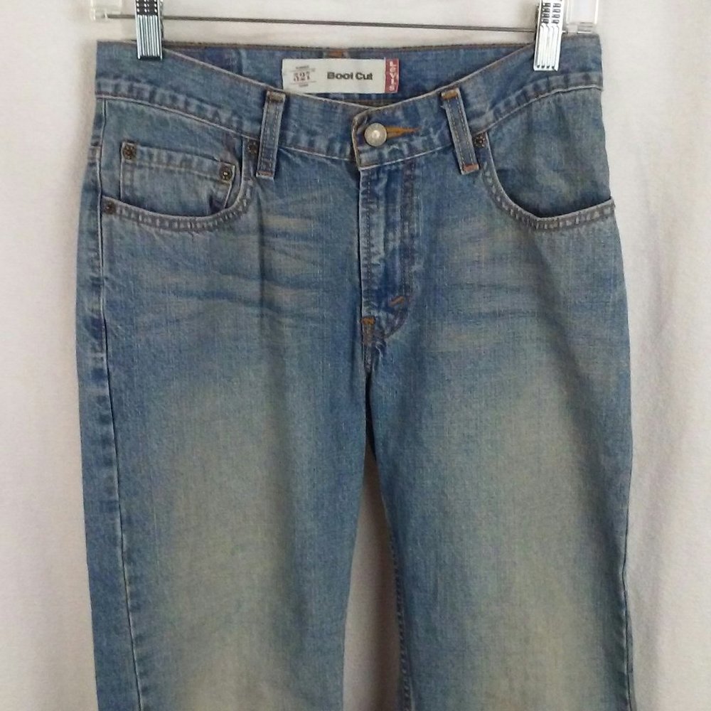 Levis boys 527 jeans 14 Reg W27"xL27" Light blue - Picture 4 of 11